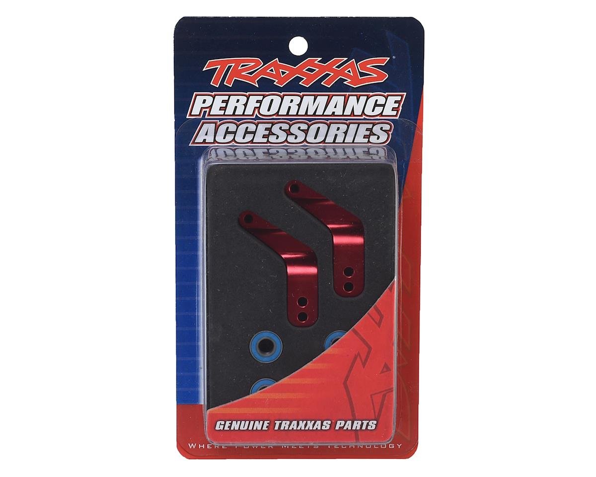 Traxxas Aluminum REAR Stub Axle Carriers (Red) 2wd Slash Bandit Rustler - BOBBYRC