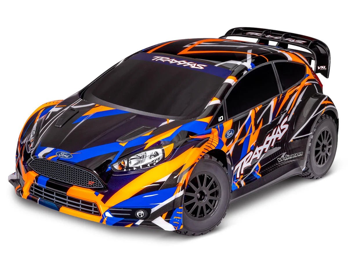 Traxxas Ford Fiesta ST 4x4 VXL Brushless 1/10 RTR AWD Rally Car (Orange) w/TQi 2.4GHz Radio & TSM - BOBBYRC