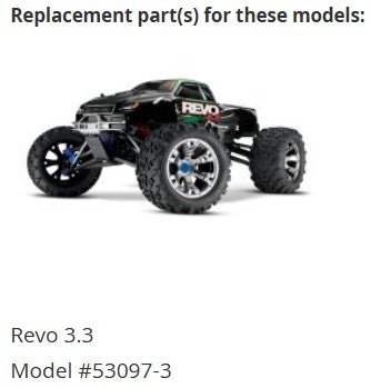 Traxxas F/R Bumper Set (Black Chrome) For Nitro Revo 3.3 & Revo 2.0 VXL - BOBBYRC