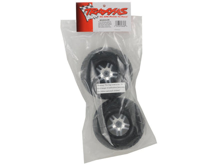 Traxxas Kumho Venture MT 2WD Front Tires (Satin Chrome) (S1) w/Split - Spoke Wheel - BOBBYRC