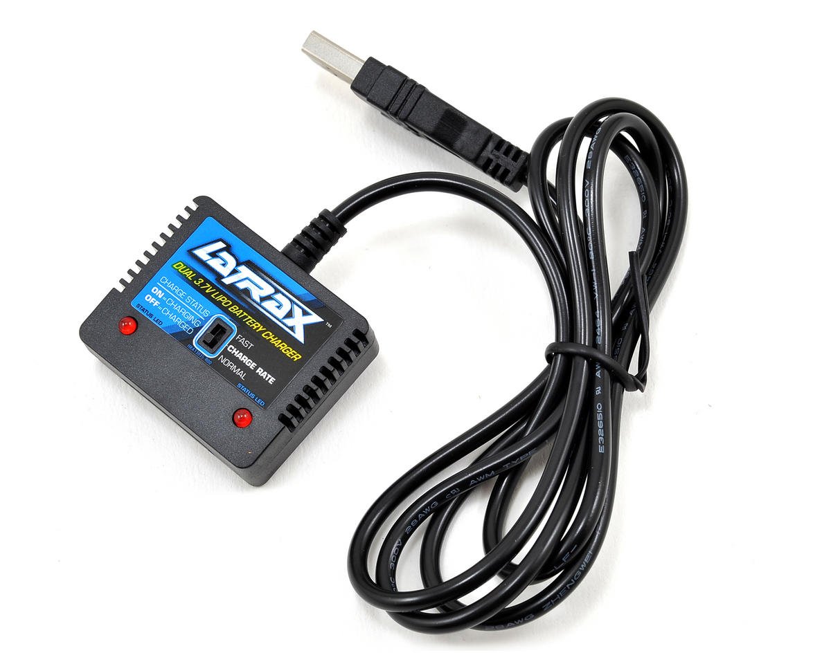 Traxxas LaTrax Alias USB Dual 3.7V Port LiPo Battery Charger (High Output) - BOBBYRC