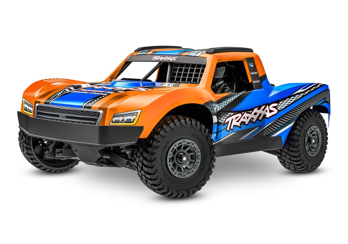 Traxxas Mini Slash® Brushless 1/16 4WD RTR Short Course Truck (Orange) w/TQ™ 2.4Ghz Radio, Battery - BOBBYRC