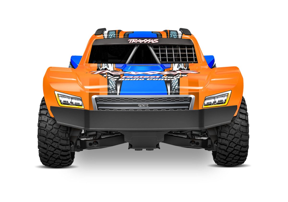 Traxxas Mini Slash® Brushless 1/16 4WD RTR Short Course Truck (Orange) w/TQ™ 2.4Ghz Radio, Battery - BOBBYRC