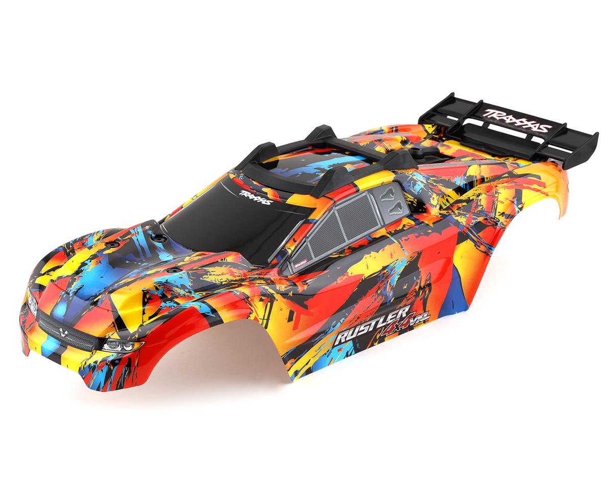 Traxxas Rustler 4x4 VXL Body Solar Flare 6718R - BOBBYRC