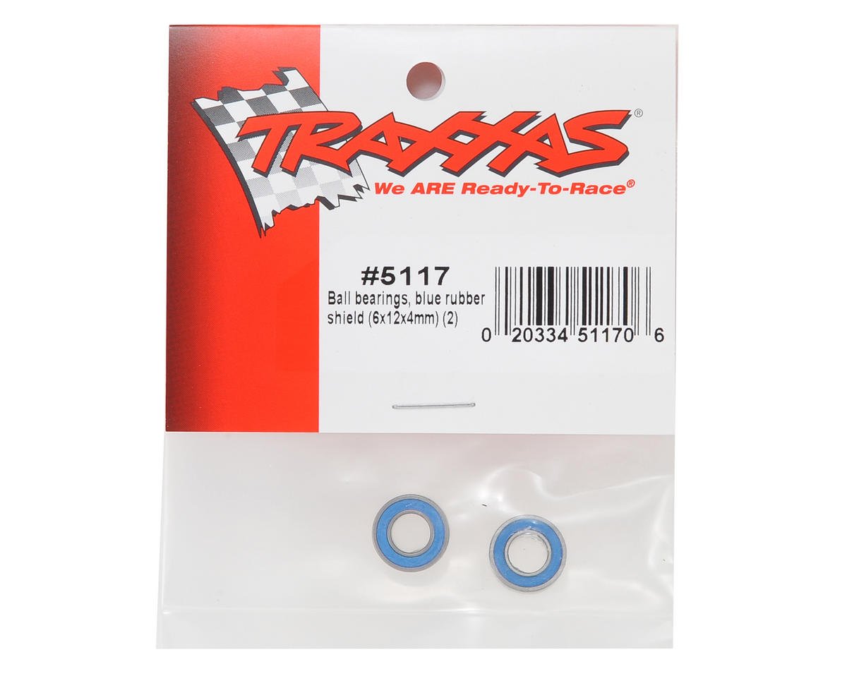 Traxxas Slash Rustler 4x4 VXL (2) Ball bearings,Blue Rubber Sealed - BOBBYRC