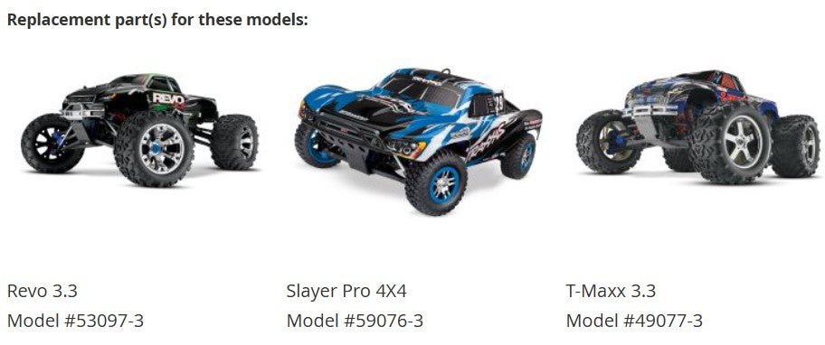 Traxxas Steel Stub axle For Revo 3.3 , T - Maxx 3.3 , Slayer Pro 4X4 - BOBBYRC