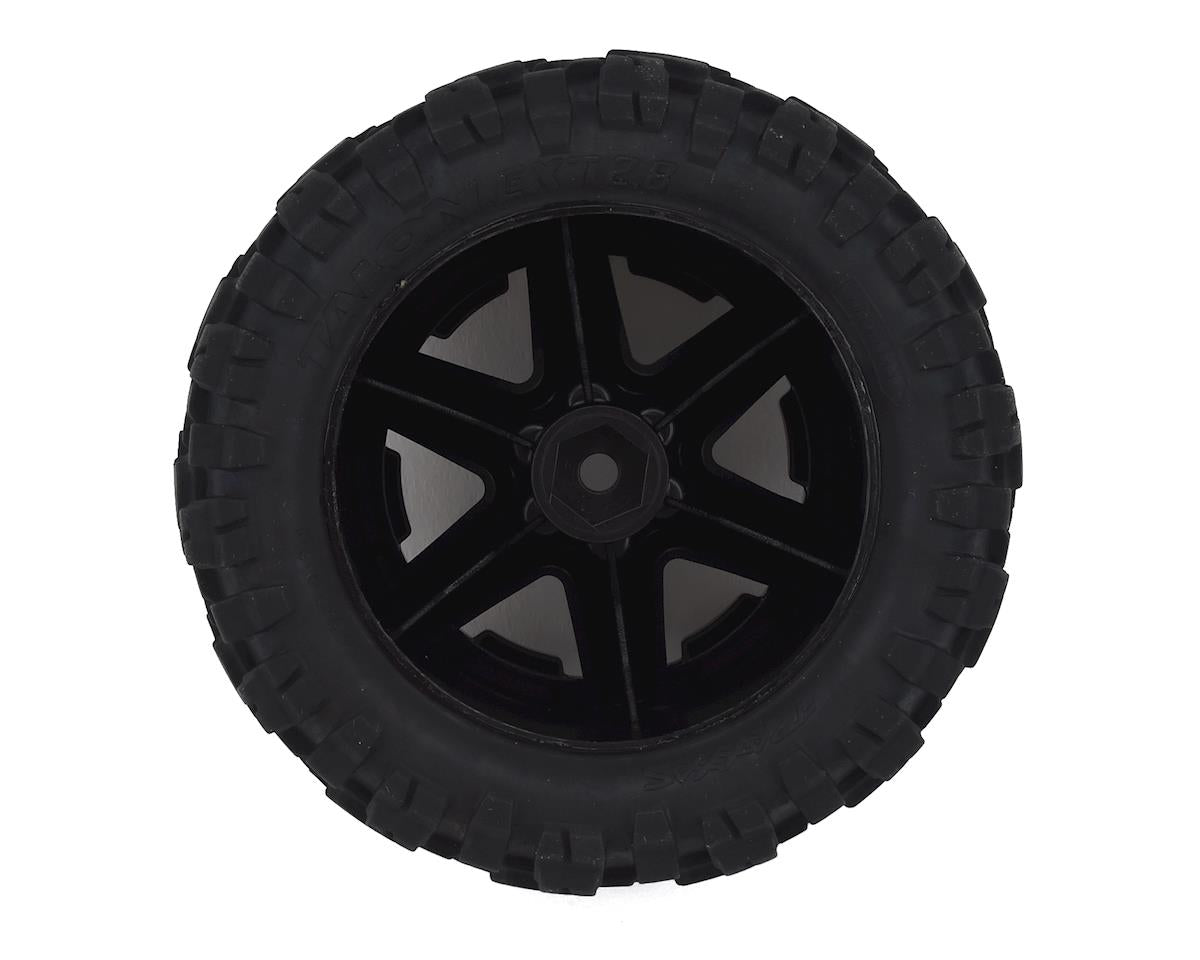 Traxxas Talon EXT 2.8" Pre - Mounted Tires w/RXT Wheels (2) (Black Chrome)Rustler 4x4 - BOBBYRC
