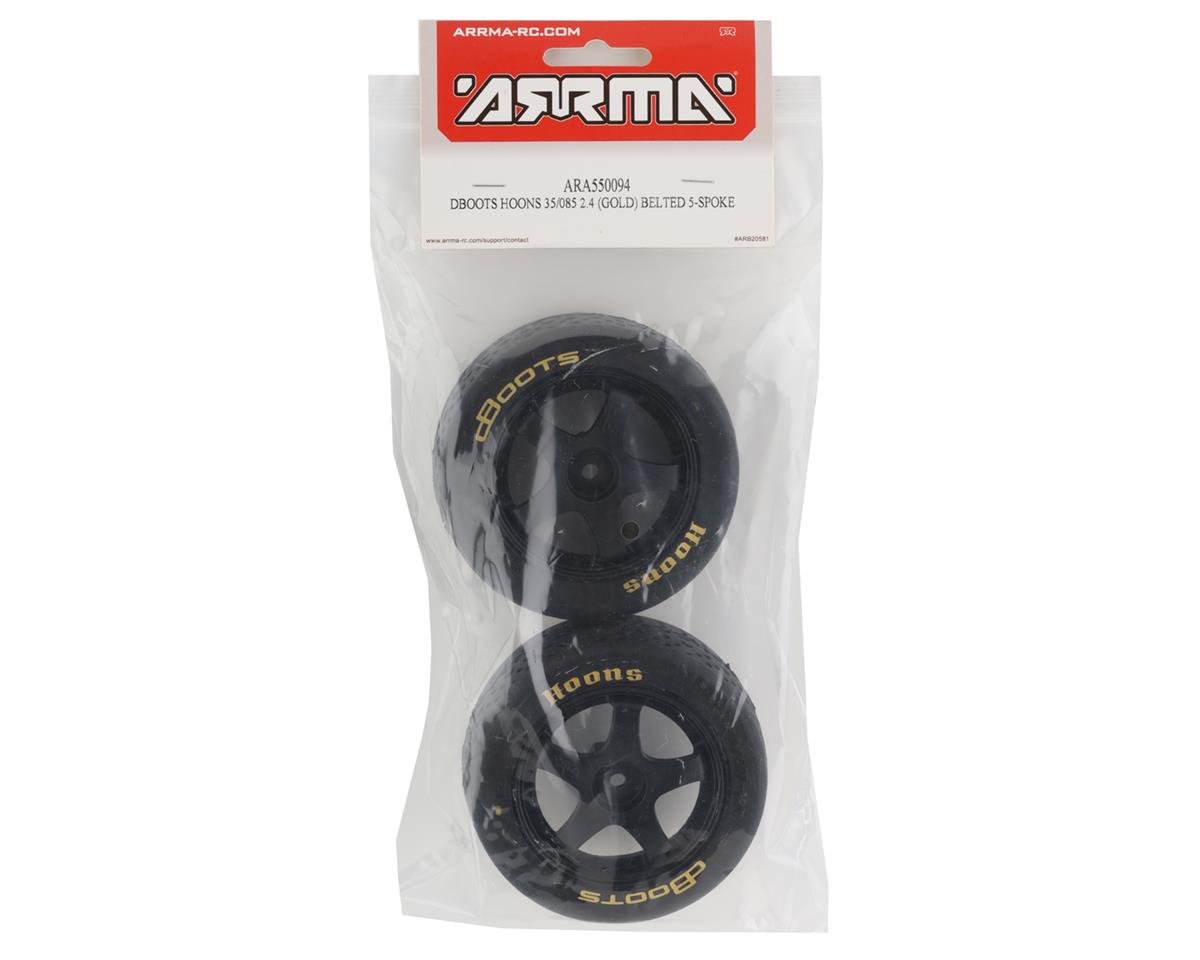 Vendetta Infraction(1/8 Scale) DBoots Hoons 35/085 2.4 Belted Tires w/14mm Hex (Gold) - BOBBYRC