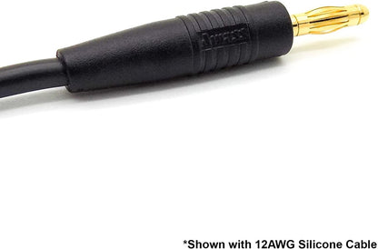 2 Pairs LiPo Charging Plug 4mm Banana Bullet Connector Solder Type for RC Battery Chargers - BOBBYRC