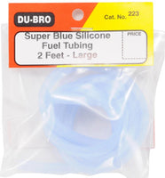 Du-Bro 223 1/8" x 2' Large Super Blue Silicone Tubing