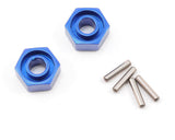 Traxxas 1654X REAR Aluminum Wheel Hubs (2) Rustler Slash Stampede Rally Jato