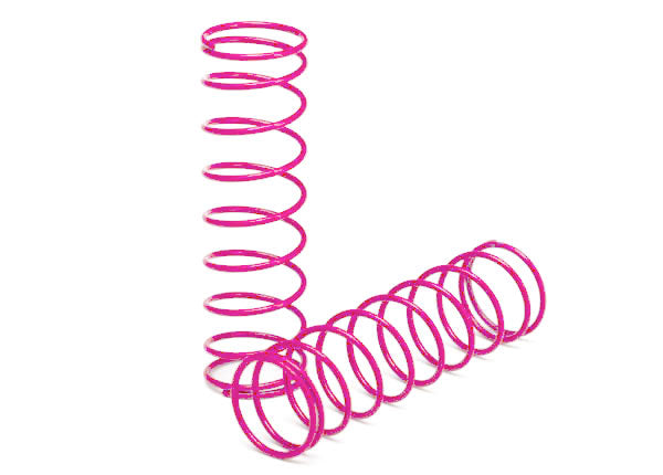 Traxxas 2457P Rear Shock Springs (Pink) Electric Bandit VXL