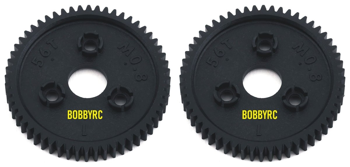 T - Maxx 3.3 Jato Summit 3957(2Pcs) 56 - tooth (0.8 metric pitch, compatible with 32 - pitch) Spur gear - BOBBYRC