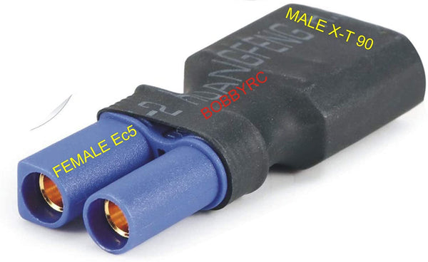 BOBBY_RC XT90 Male to EC5 Female Adapter