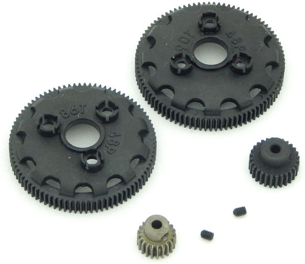 Traxxas 2wd 86 & 90 Tooth Spur 21 & 28 Pinion Gears 48 Pitch