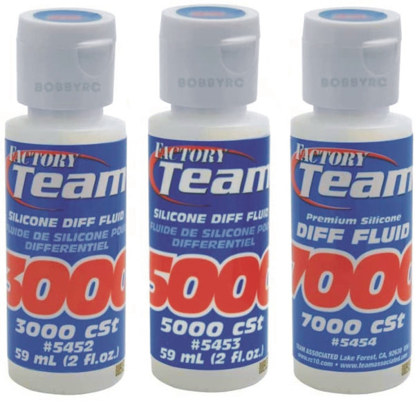 Team Associated 3 Pack 3000 5000 7000 Silicone Diff Fluid Oil
