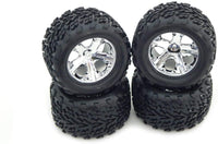 Traxxas 1/10 Stampede Tires and Wheels, 2.8" Mounted Allstar Wheels and Talon Tires, 3669,3668