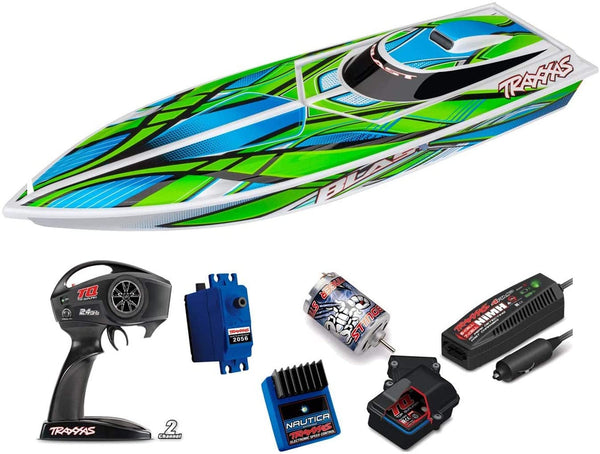 Traxxas Blast 24" High Performance RTR Race Boat (Green) w/TQ 2.4GHz Radio, Battery & DC Charger