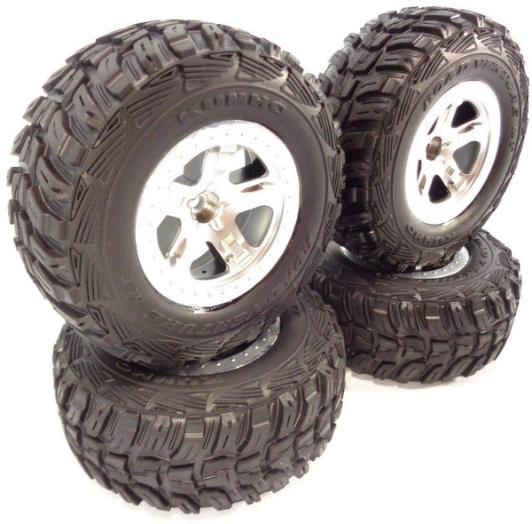 Traxxas Slash 2wd Kumho Road Venture MT Tires & Satin Wheels