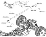Hot Racing Arrma BLX 6S Aluminum Upper Chassis Brace Rod Ends ANN14RN01