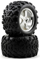 Traxxas Tmaxx 3.3 Tires and Wheels Hurricane Type 6.3" for 14mm Hex