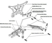 Hot Racing Front And Rear Sway Bar Kit Traxxas Slash 2wd TE311SLC