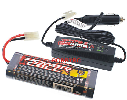 Traxxas 1/10 Jato 3.3 7.2V NiMH 1800 mAh Battery & 2 AMP Car Charger 6 Cell