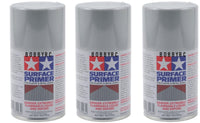 Tamiya Surface Primer Spray Paint 3pack (Grey) (100ml)