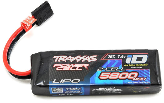 Traxxas 2843X 7.4V 2s 5800Mah Lipo ID Battery Rustler Bandit VXL Stampede 4x4