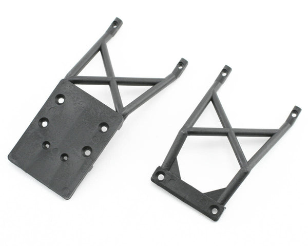 Traxxas 2wd Stampede VXL Bigfoot Front & Rear Skid Plate Set Chassis Braces