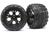 Traxxas 3669A Front All-Star Black Chrome Wheels w/Talon Tires - Stampede VXL