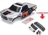 1/10 Traxxas 2017 Ford F-150 Raptor Fox Edition Body Silver Black Orange 2wd VXL