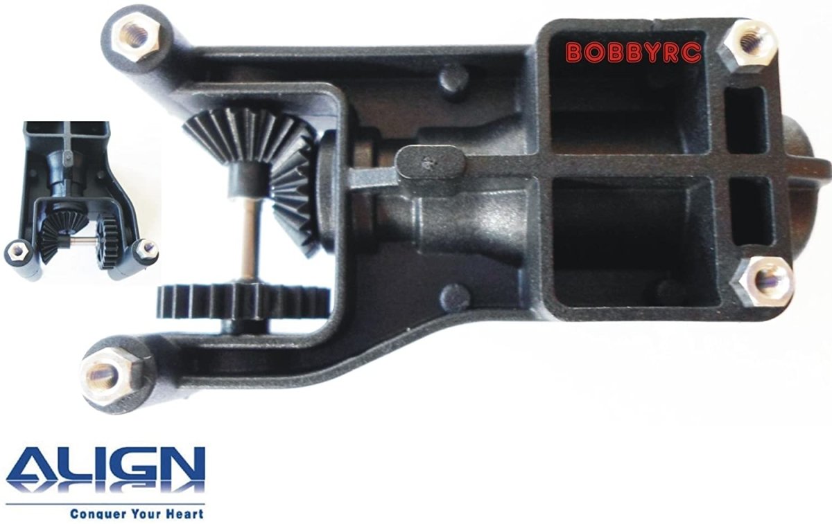 Align Trex 450 L Complete Tail Boom Mount with Tail Drive Gear Assembly - BOBBYRC
