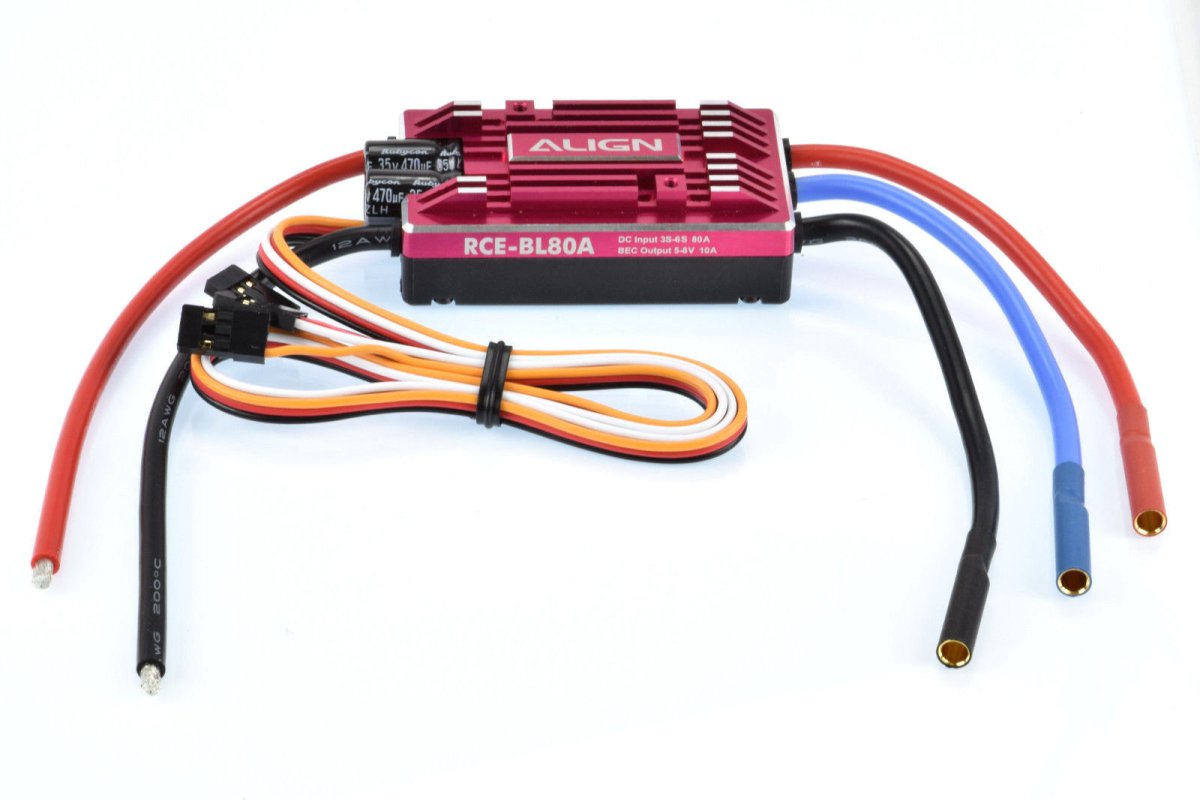 Align Trex 500XT 500L 500X 500PRO DFC RCE - BL80A Brushless ESC HES08003 - BOBBYRC