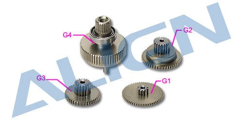 Align/T - Rex Helicopters 450 470 500 550 600 650X 700 Servo Gears - BOBBYRC