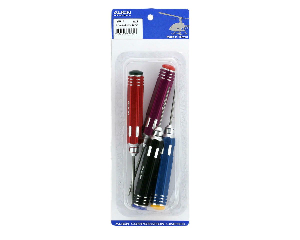 Align/T - Rex Helicopters 450 500 550 600 700 Hexagon Screw Driver Set - BOBBYRC