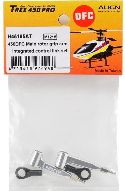 Align/T - Rex Helicopters 450L Main Rotor Grip Arm Integrated Control Link H45165A - BOBBYRC