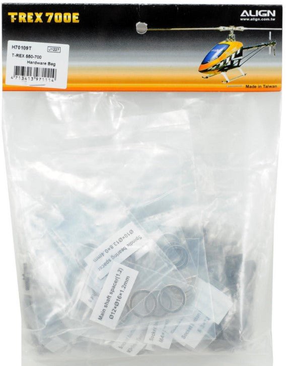 Align/T - Rex Helicopters 470 550X 600 700X PRO DFC Hardware Bag H70109 - BOBBYRC