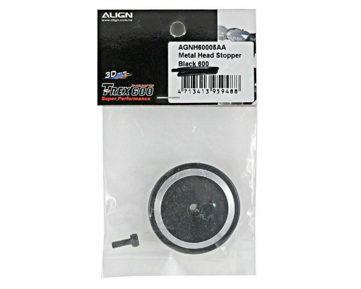 Align/T - Rex Helicopters 550 600 Series Metal Head Stopper/Black H60005AA - BOBBYRC