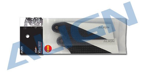 Align/T - Rex Helicopters 550E 85mm Carbon Fiber Tail Blade HQ0850C - BOBBYRC