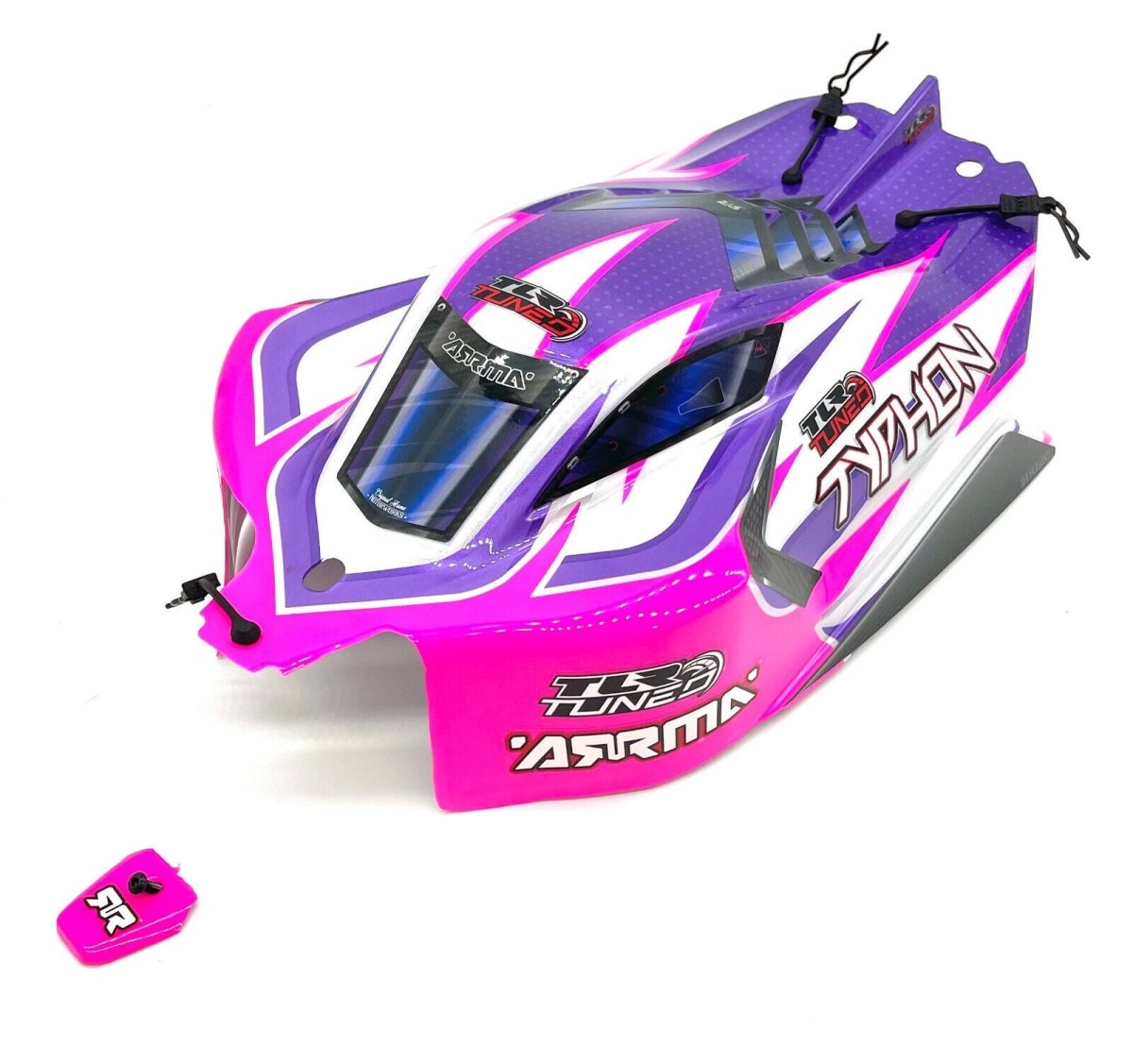 Arrma Typhon TLR - BODY Shell (6s Pink/Purple Polycarbonate Cover & Pins ARA8306 - BOBBYRC