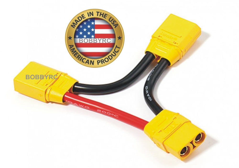 BOBBY_RC XT90 XT - 90 Battery Harness 10AWG for 2 Packs in Series - BOBBYRC