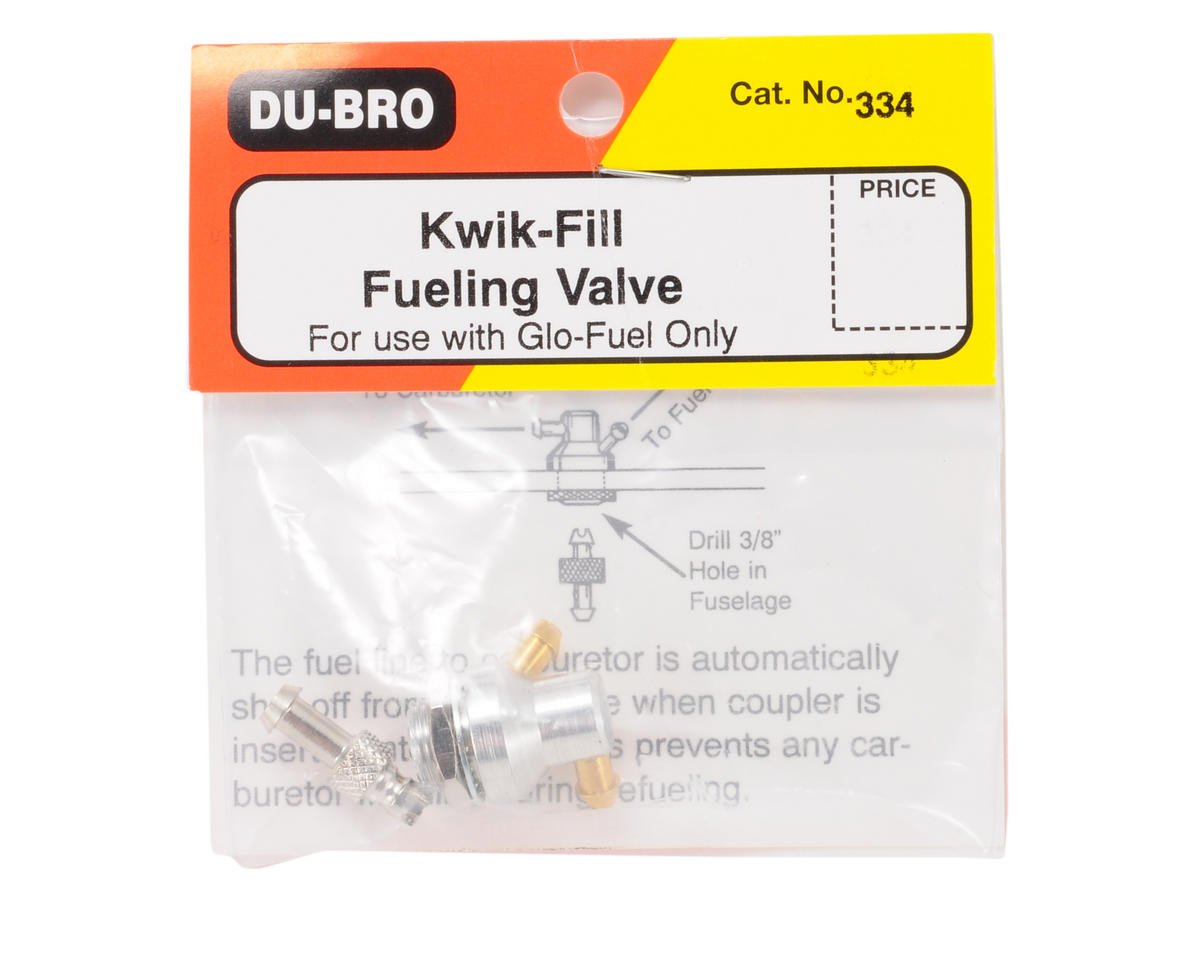 DuBro 334 Kwik - Fill Fueling Valve GLOW FUEL ONLY - BOBBYRC