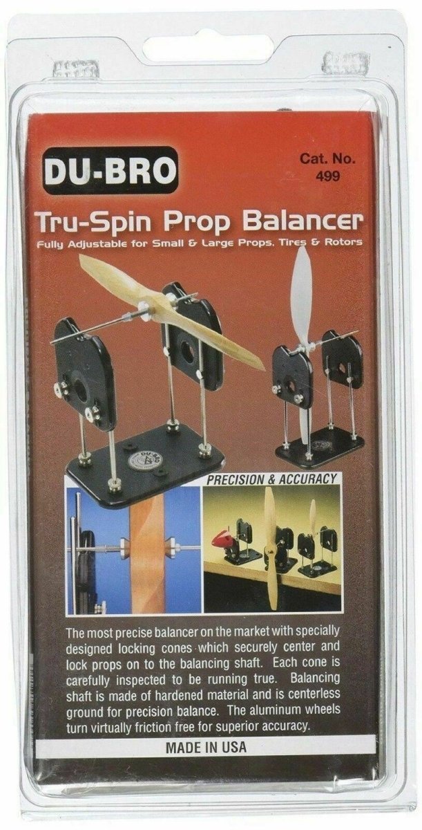 DuBro Tru - Spin Prop Propeller Balancer for RC Plane Heli Drone FPV - BOBBYRC
