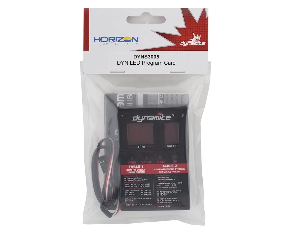 Dynamite RC S3005 Dynamite ESC Programing Card with LED display - BOBBYRC