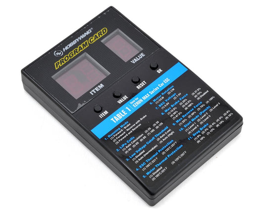 Hobbywing XERUN /QUICRUN / EZRUN ESC Series LED Program Card - BOBBYRC
