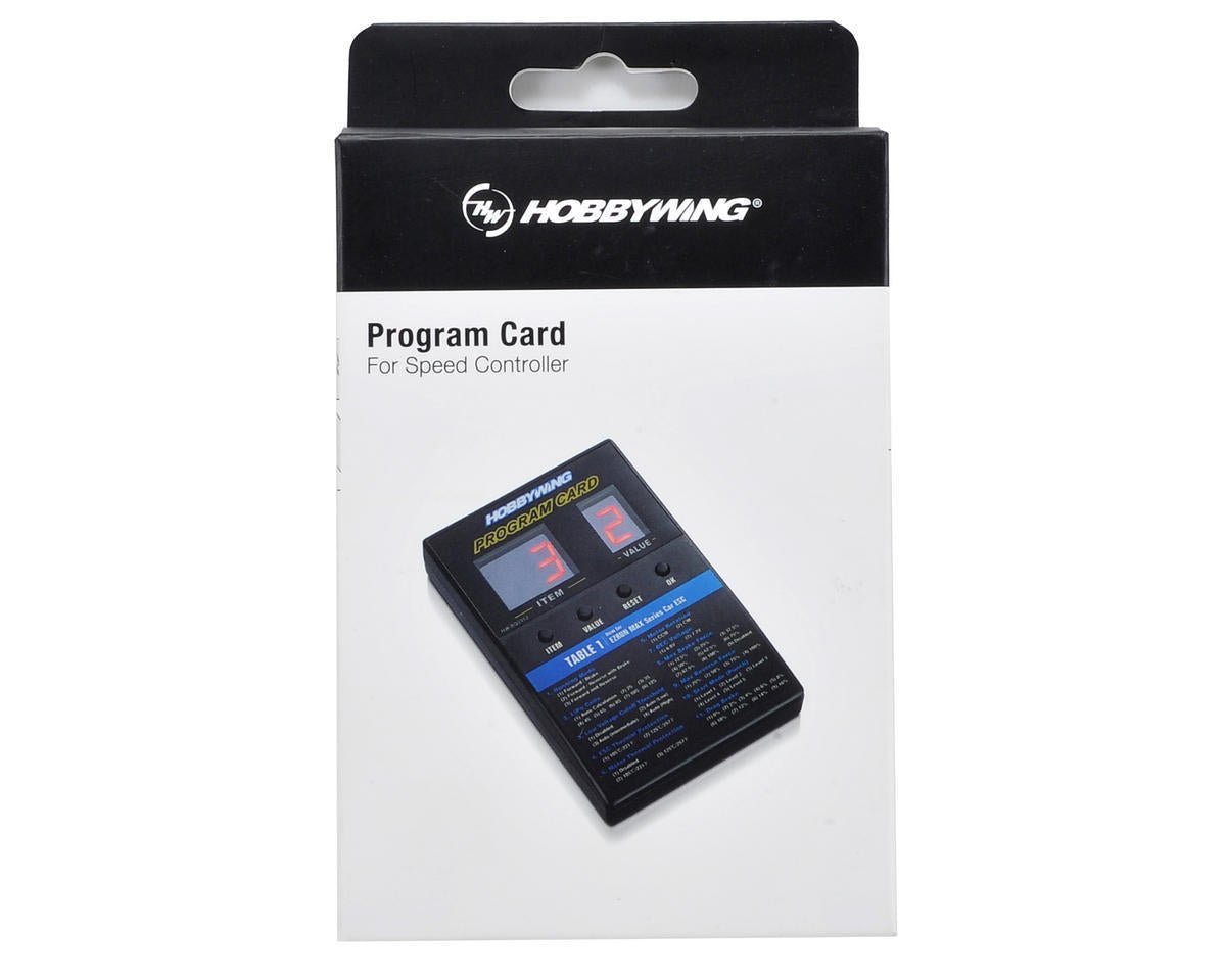 Hobbywing XERUN /QUICRUN / EZRUN ESC Series LED Program Card - BOBBYRC