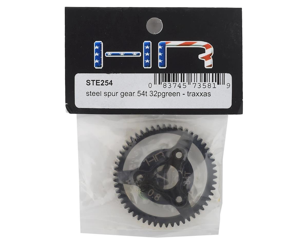 Hot Racing 32P Steel Spur Gear for Traxxas Bandit/Stampede (Green) (54T) - BOBBYRC