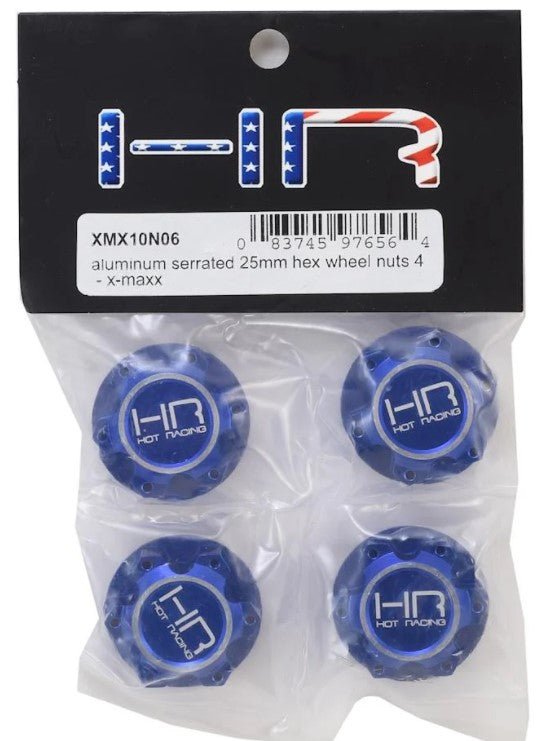 Hot Racing Aluminum Serrated 25mm Hex Wheel Nuts For Traxxas X - Maxx - BOBBYRC