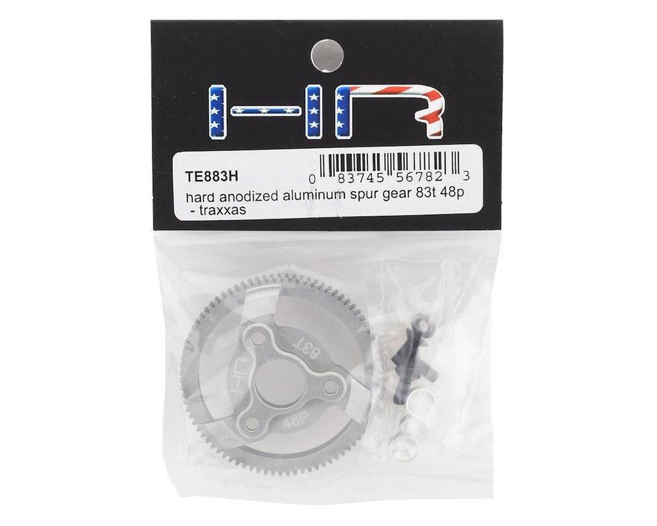 Hot Racing Hard Anodized Aluminum Spur Gear 83T 48P Slash 2WD Rustler Stampede Bandit - BOBBYRC